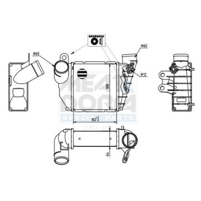 Intercooler MEAT & DORIA 995176