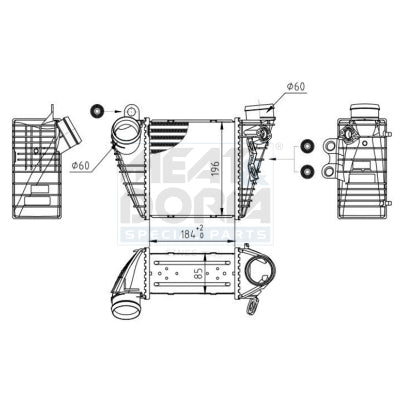 Intercooler MEAT & DORIA 995408