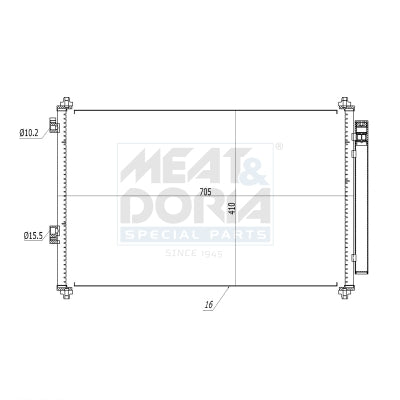Condensador de climatización MEAT & DORIA 991065