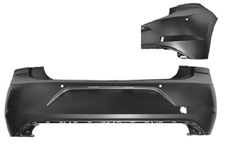 Parachoques trasero imprimado 6 sensores — VOLKSWAGEN POLO 6 fase 1 desde 10/2017 hasta 08/2021 - producto