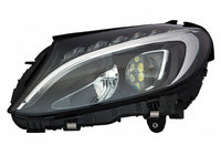 Faro eléctrico, LED (motor) — MERCEDES W205 Clase C fase 1 - izquierdo