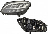 Faro eléctrico, LED (motor) (desde 01/2018) — MERCEDES W205 Clase C fase 1 - izquierdo