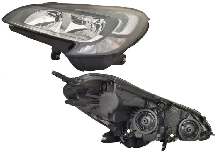 Faro eléctrico LED H7 + H7 (motor) — OPEL CORSA E 3/5 puertas desde 01/2015 hasta 08/2019 - izquierdo