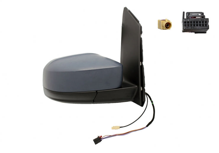 Retrovisor eléctrico, térmico, imprimado, abatible, con antena — VOLKSWAGEN CADDY 4 desde 07/2015 hasta 12/2020 - derecho